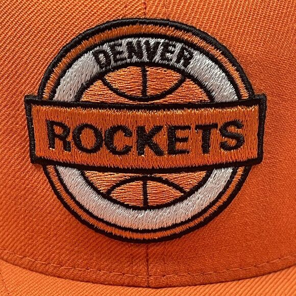 Houston Rockets Hat Adult Orange adidas Basketball Fitted Wool Cap 7 1/2 NBA - Picture 2 of 10